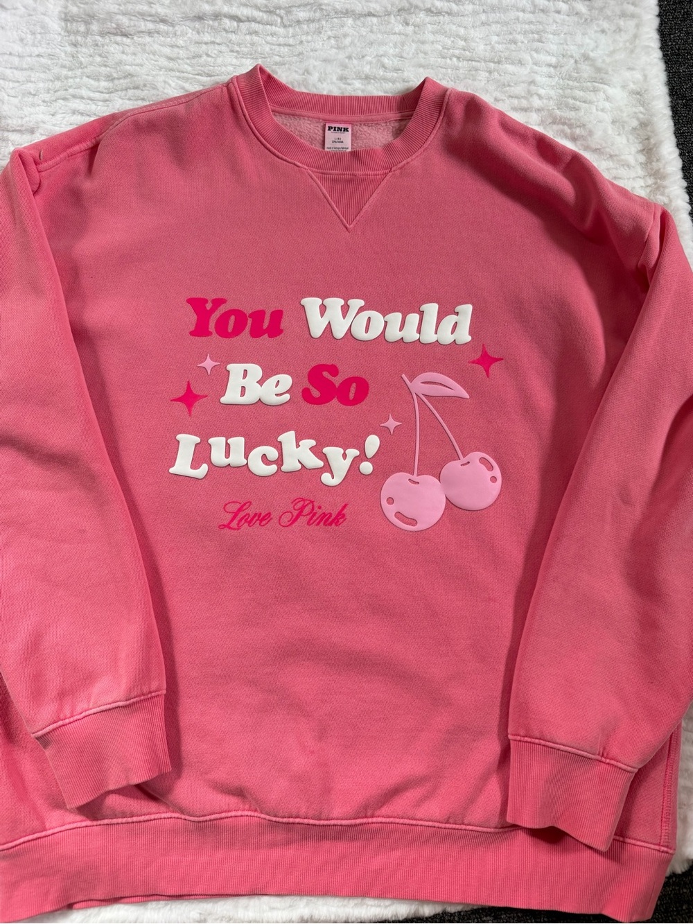 Victoria's Secret Pink Graphic Crewneck Sweatshirt